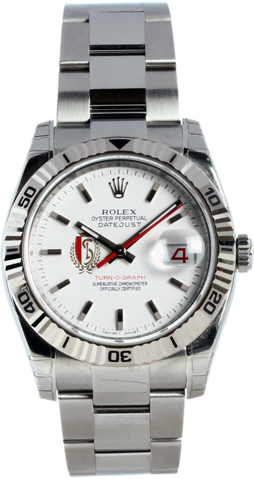 rolex turn o graph white dial
