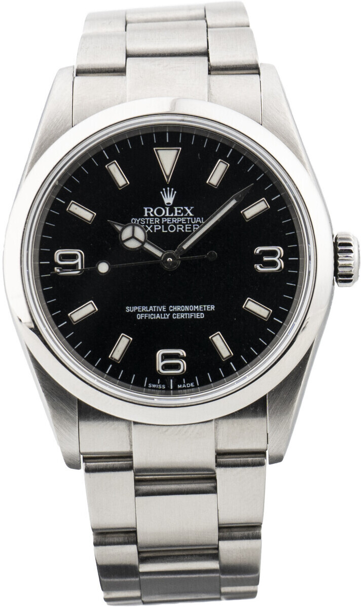 114270 Rolex Explorer Black/Steel Ø36 mm USED Price € 7.620