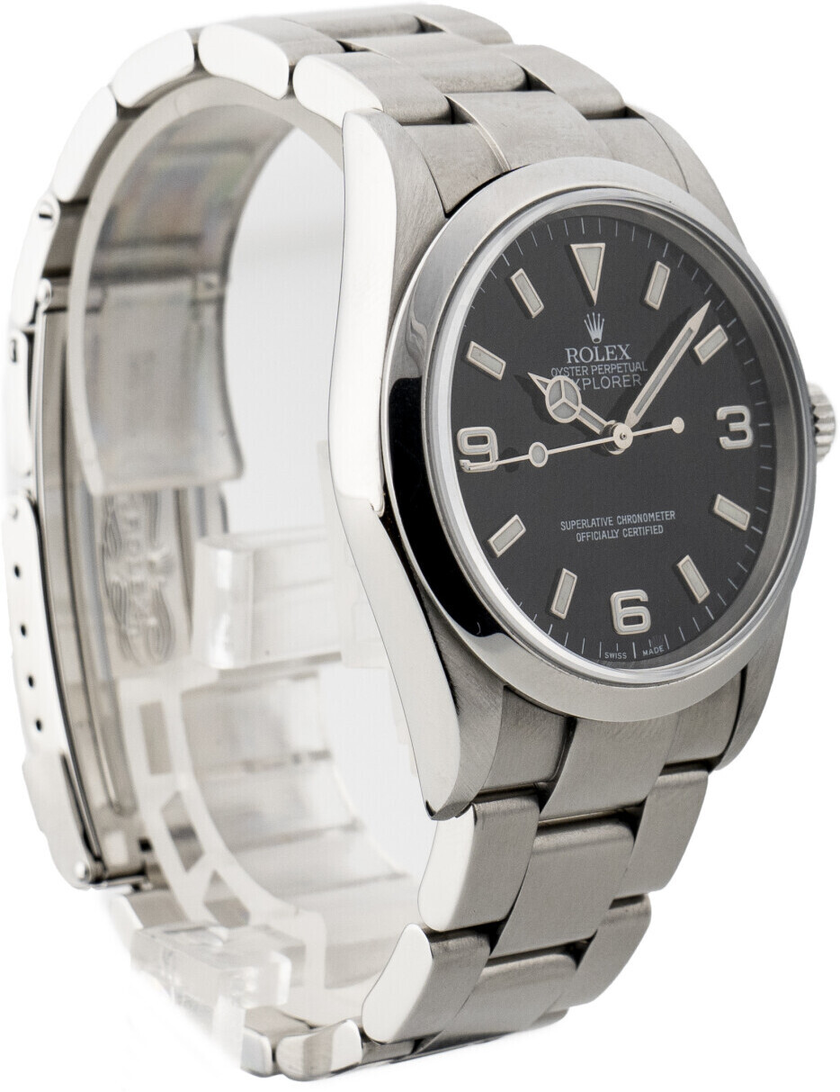 114270 Rolex Explorer Black/Steel Ø36 