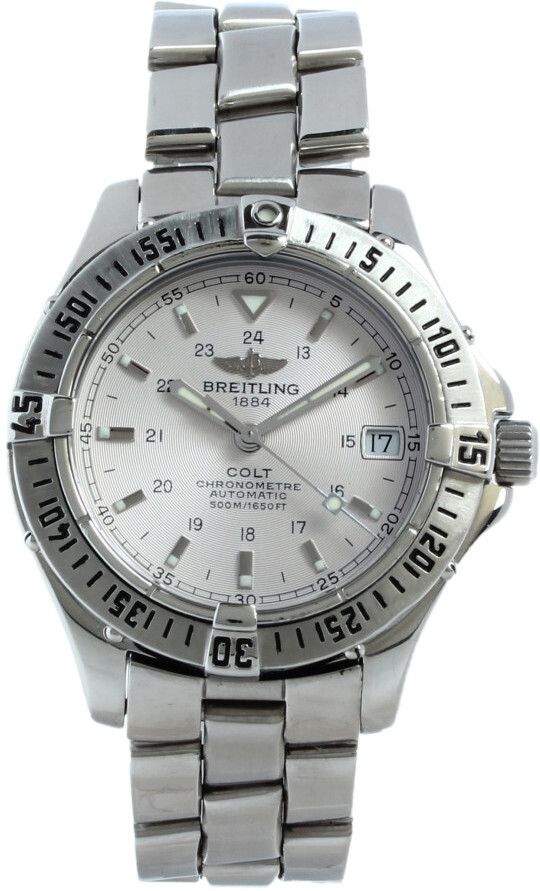 breitling colt silver