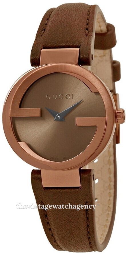YA133504 Gucci Interlocking Brown Leather 29.00 mm Price 900